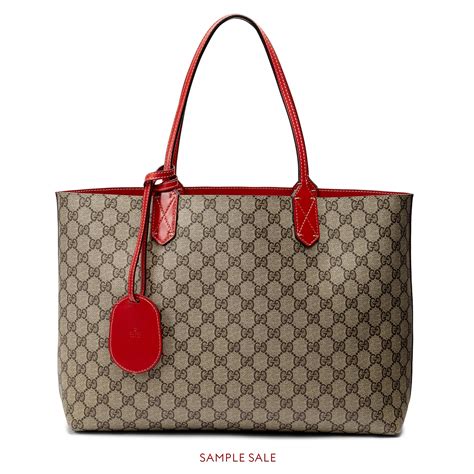 gucci small reversible gg leather tote|gucci reversible tote uk.